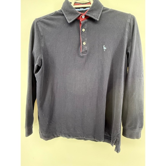 Tailorbyrd Collection Mens Polo Shirt Long Sleeve Casual Navy Blue Size Medium - Picture 1 of 3